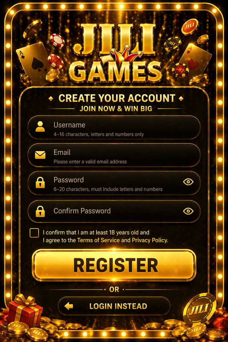 JILI Games रजिस्टर गाइड